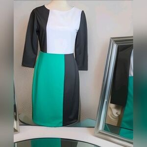 BCBGMaxAzria color-block 'Stephanie' dress dress color block style, Knee Length